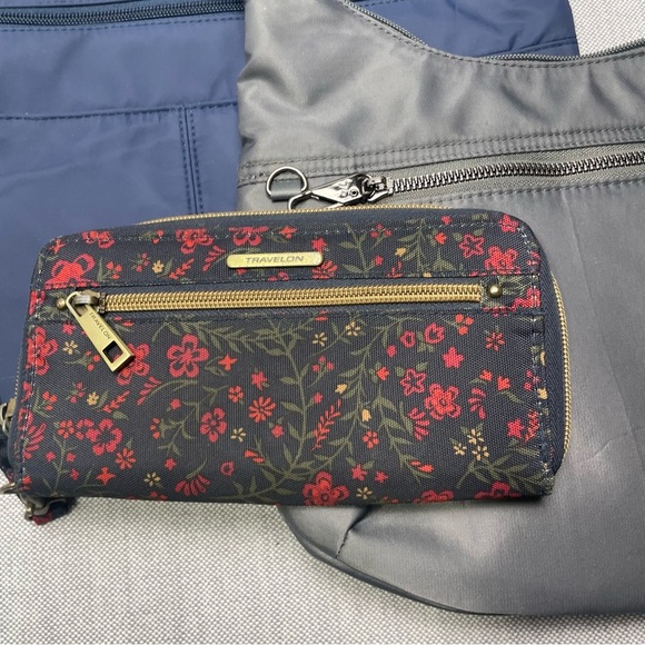 Travelon Bundle 2 Purses & Wallet RFID Protection Travel Vacation Gear - Picture 5 of 15